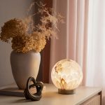 Настольная лампа со стеклянным плафоном ручной работы 1_102 — изображение 2