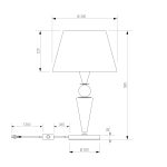 Настольный светильник с керамикой 108014 — изображение 4