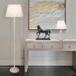 Классическая настольная лампа 01061/1 белый с золотом — изображение 5