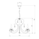 Подвесная люстра с хрусталем 3305/5 — изображение 5