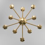 Классическая подвесная люстра 60150/10 латунь — изображение 3