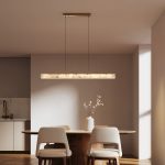 Подвесной светодиодный светильник из алебастра 604053 LED латунь/ алебастр — изображение 2