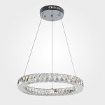 Светодиодная люстра с хрусталем 90023/1 хром