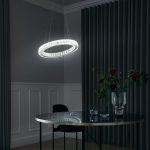 Светодиодная люстра с хрусталем 90023/1 хром — изображение 4