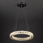 Светодиодная люстра с хрусталем 90023/1 хром — изображение 6