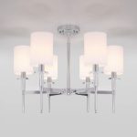 Классическая люстра с абажурами 60132/6 хром