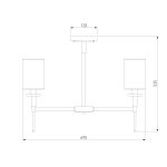 Классическая люстра с абажурами 60132/6 хром — изображение 5