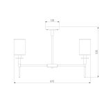 Классическая потолочная люстра 60132/8 латунь — изображение 3