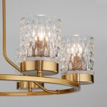 Потолочная люстра со стеклянными плафонами 60127/6 латунь — изображение 4