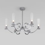 Потолочный светильник с гранеными плафонами 60141/6 хром