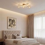 Потолочный светильник со стеклянными плафонами 502001/5 латунь — изображение 2