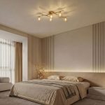 Потолочный светильник со стеклянными плафонами 502001/5 латунь — изображение 3