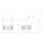 Спот с поворотным плафоном 20025/1 белый с золотом — изображение 4