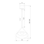 Светильник подвесной светодиодный Conus 16W 4000K черный 50316 LED — изображение 5
