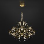 Светодиодная люстра с декором из хрусталя и с пультом дистанционного управления 90400 LED — изображение 3