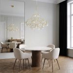 Светодиодная люстра с декором из хрусталя и с пультом дистанционного управления 90400 LED — изображение 4