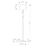 Торшер с декором из керамики 109014 — изображение 5