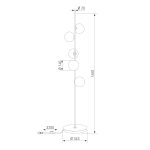 Торшер со стеклянными плафонами ручной работы 1_101/5 — изображение 5