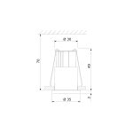 Встраиваемый точечный светодиодный светильник 15269/LED — изображение 4